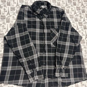 Divided by H&M Long Sleeve Button Down Black Shirt.